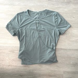 Blue Lululemon Workout Tee